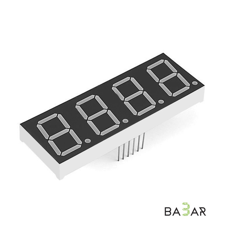 7-сегментный LED индикатор 3641BS, 4 разряда, 0.36″, общий анод