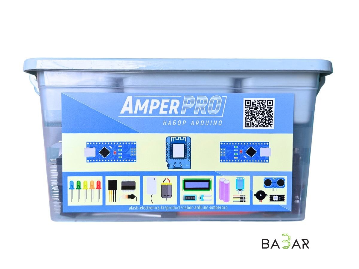Большой набор Arduino AmperPRO с робомашинкой и датчиками