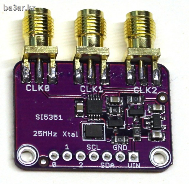 Синтезатор частот 8KHz-160MHz (Si5351)