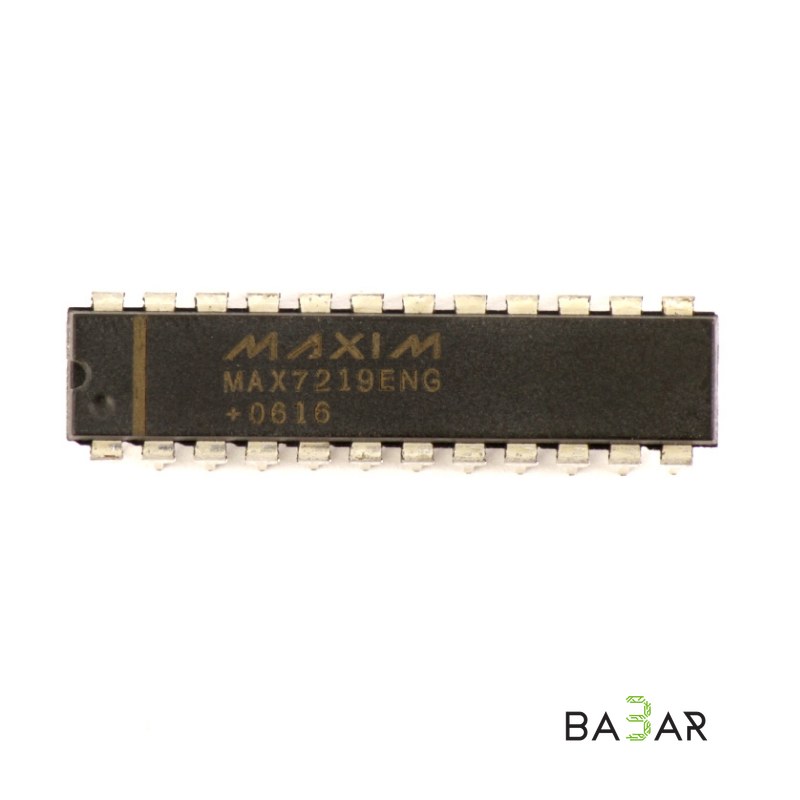 Драйвер LED-индикатора MAX7219CNG, DIP-24, до 64 светодиодов