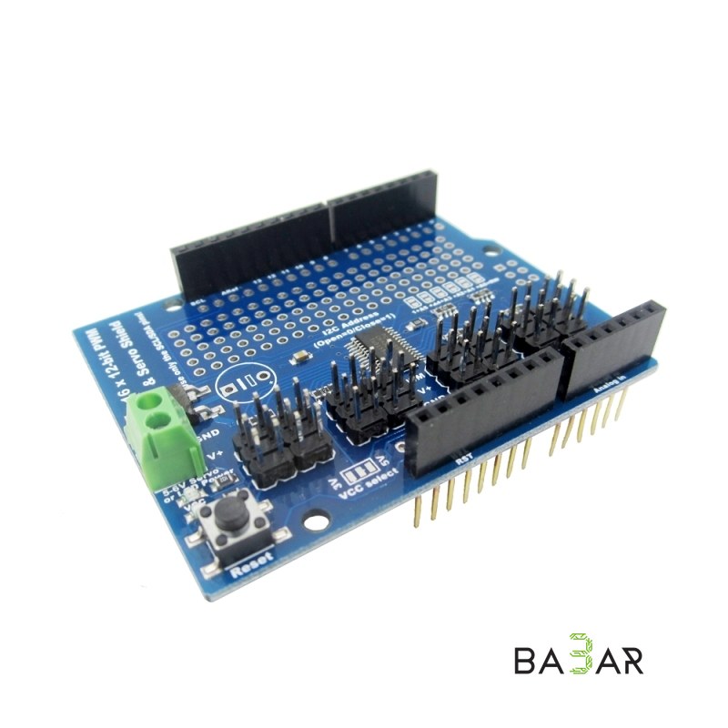 Серво-шилд PWM Servo Shield PCA9685, 16 каналов, 12 бит, I2C
