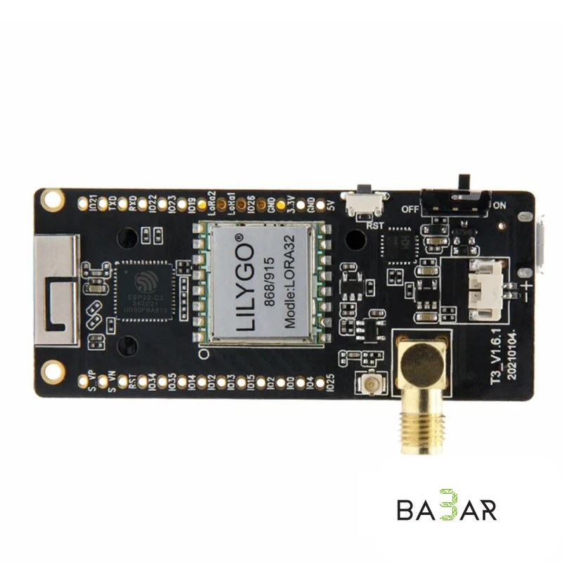Плата LILYGO LoRa32 ESP32 868 МГц с OLED 0.96", Wi-Fi, Bluetooth и SD