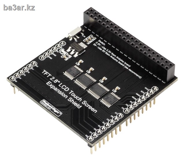 Плата расширения (шилд) для подключения TFT 2.8" LCD Touch Screen к платам Arduino uno и Arduino Mega