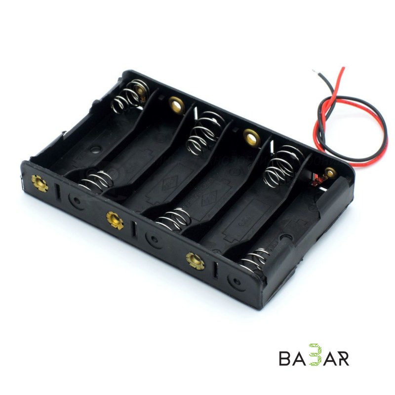 Батарейный отсек 6xAA, держатель на шесть элементов AA