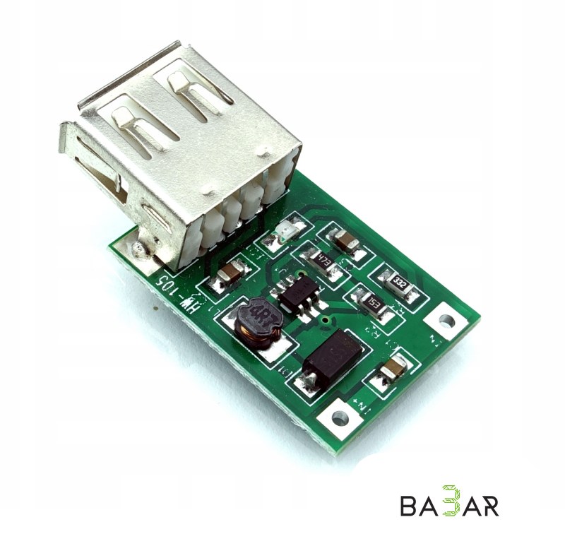 Повышаюший DC-DC преобразователь с USB выходом (2-5В-&amp;gt;5В. 1200мА)