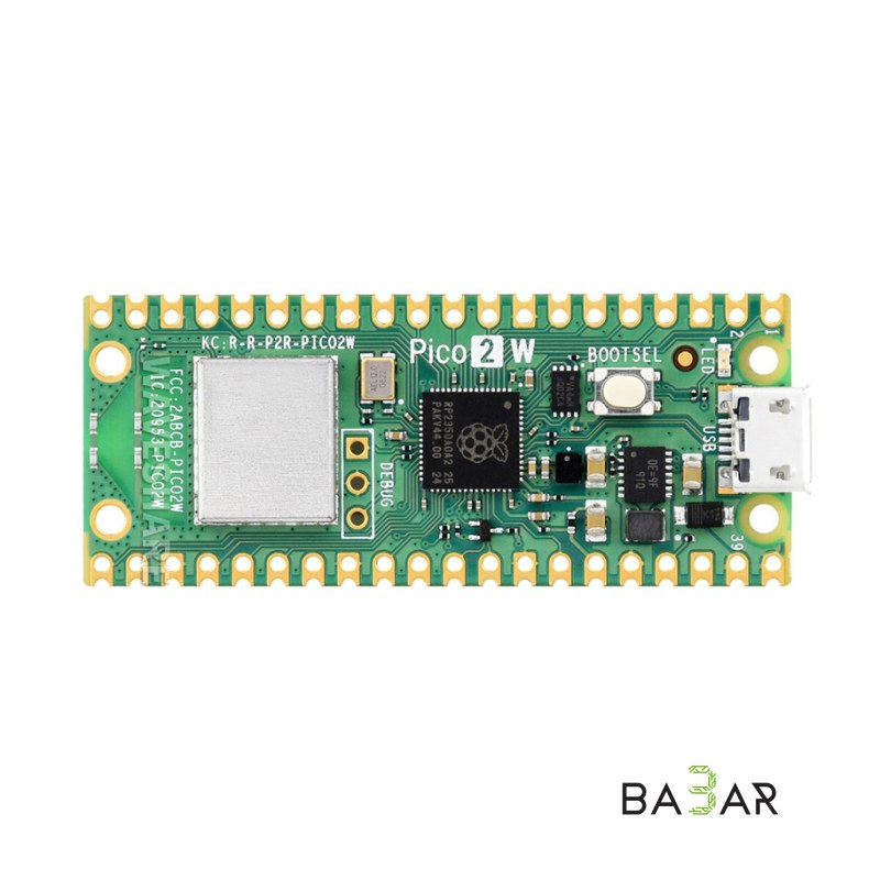 Raspberry Pi Pico 2 W — плата на RP2040 с Wi-Fi и Bluetooth 5.2 для IoT, Arduino и робототехники