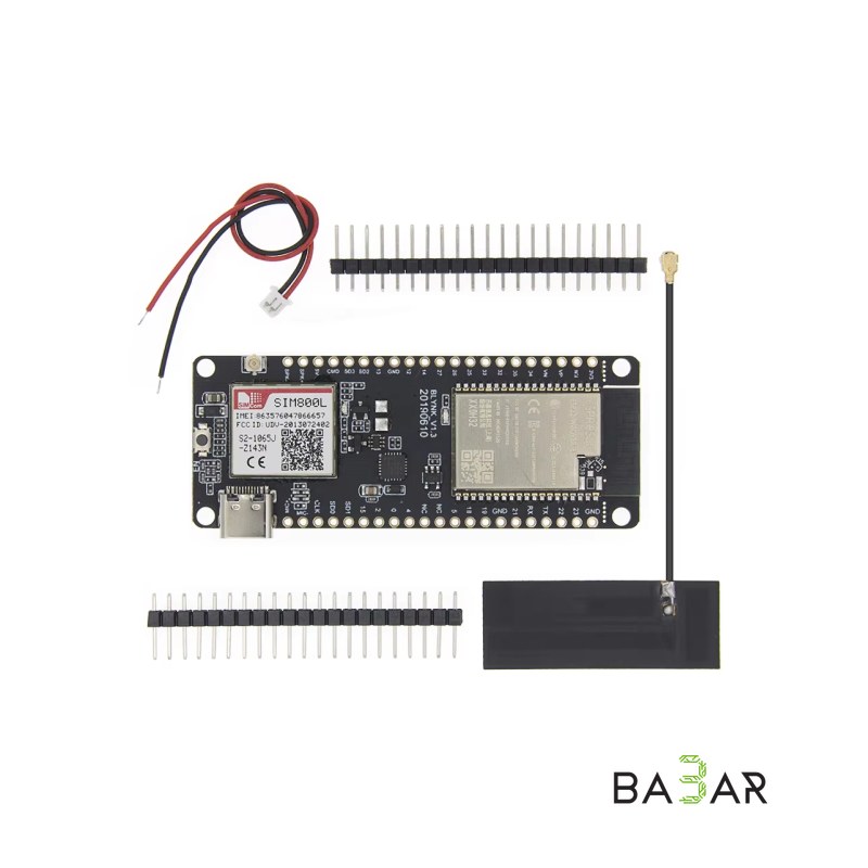 TTGO T-Call V1.3 ESP32 с GSM-модулем SIM800L и FPC-антенной