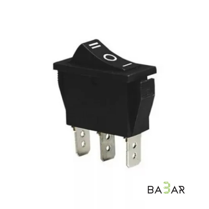 Клавишный переключатель KCD3 13×31 мм, 15 А 250 В AC, 3 контакта