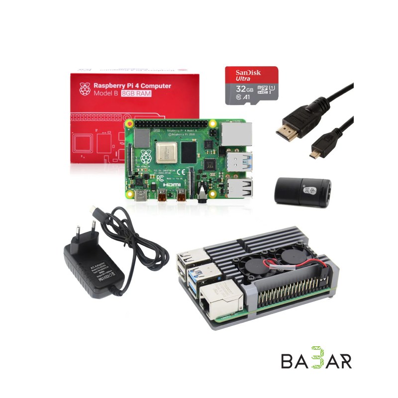 Raspberry Pi 5 Model B 8 ГБ Starter Kit одноплатный компьютер