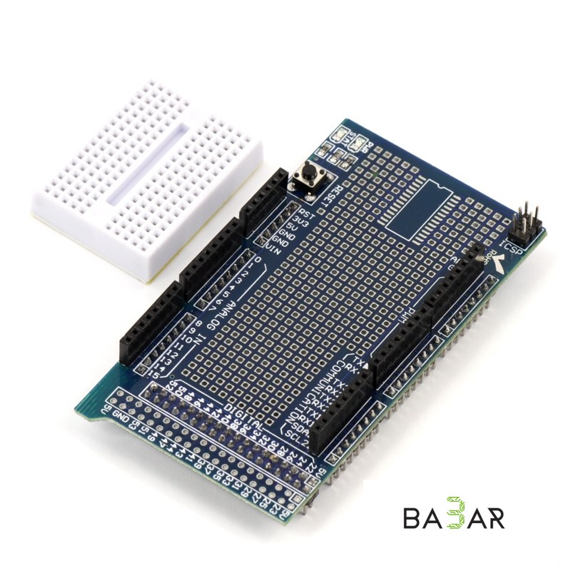 Прототип-шилд Arduino Mega Prototype Shield V3.0 с макетной платой