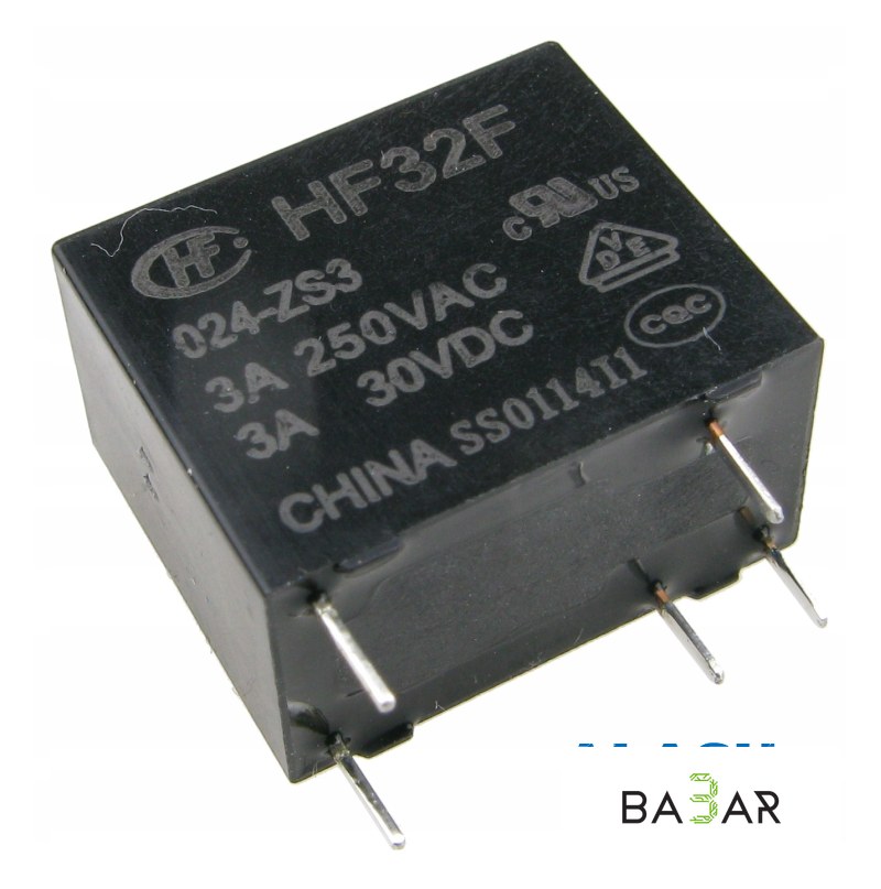 Реле HF32F-G/024-HST 24VDC 10A/250VAC, 1 группа SPST-NO