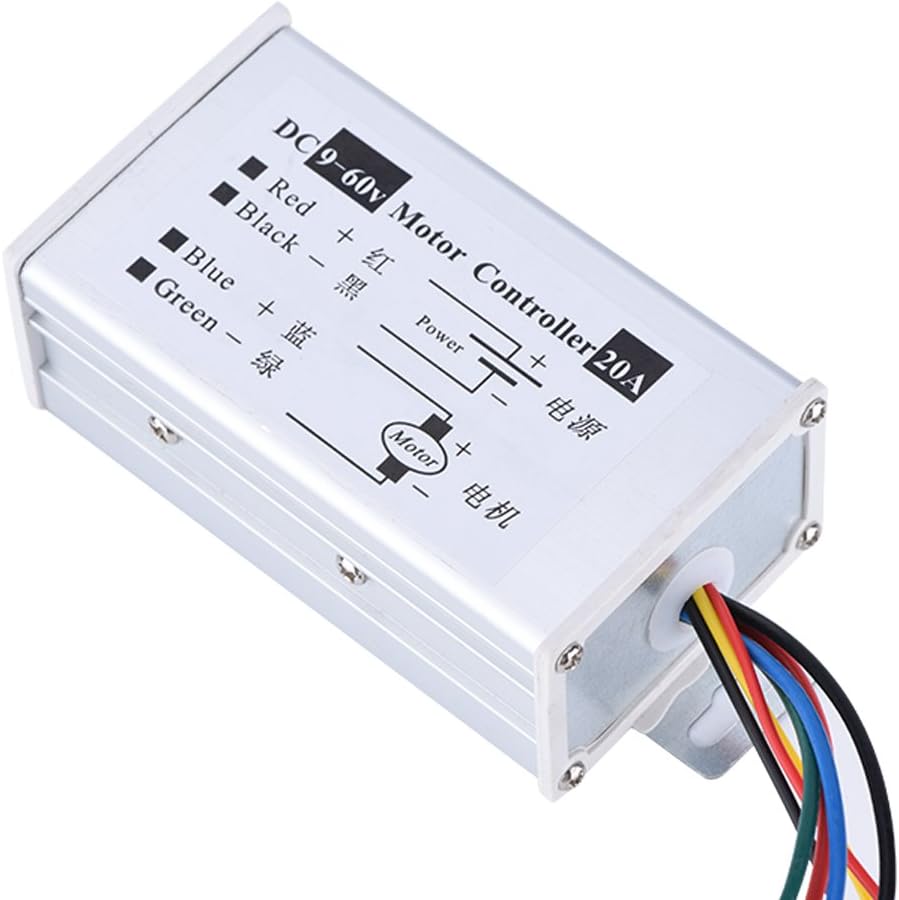 PWM регулятор скорости двигателя постоянного тока, 9-60 В 20А 1200 Вт