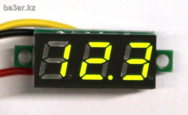 Миниатюрный цифровой вольтметр 0.28"