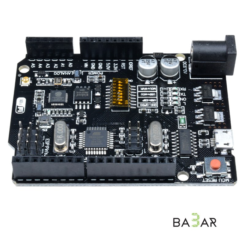 Плата UNO+WiFi R3 ATmega328P+ESP8266, CH340G