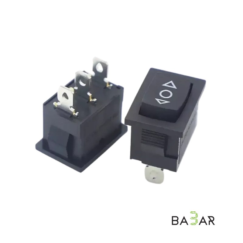 Клавишный переключатель KCD117-C 21×15 мм, CB, 3 контакта, без фиксации