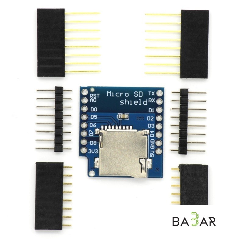 Micro SD шилд для WeMos D1 mini, работа по SPI