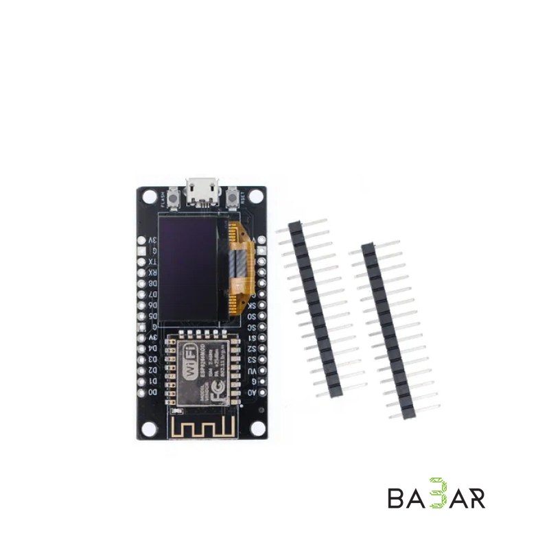 Wi-Fi контроллер ESP8266 NodeMCU с OLED-дисплеем 0.96", Type-C
