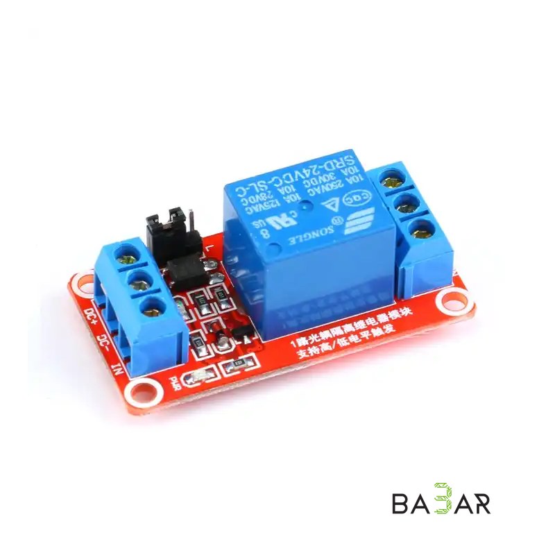 1-канальный 24V релейный модуль с опторазвязкой для Arduino
