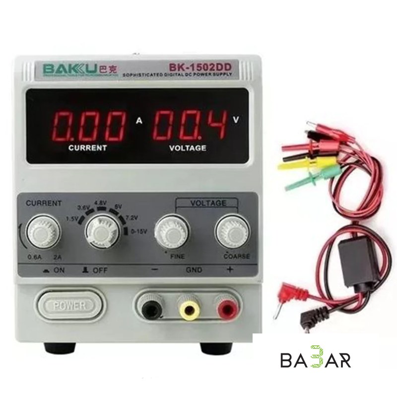 Лабораторный блок питания Baku BK-1502DD, 0-15 В 0-2 А