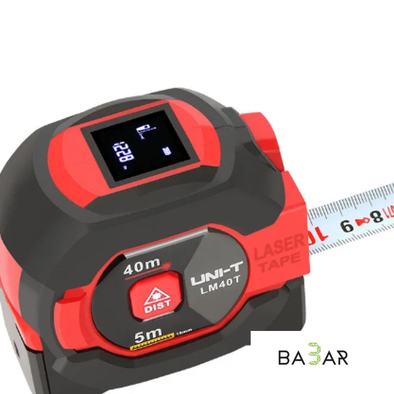 Лазерный дальномер UNI-T LM40T 40 м с рулеткой 5 м, точность ±2 мм, IP54