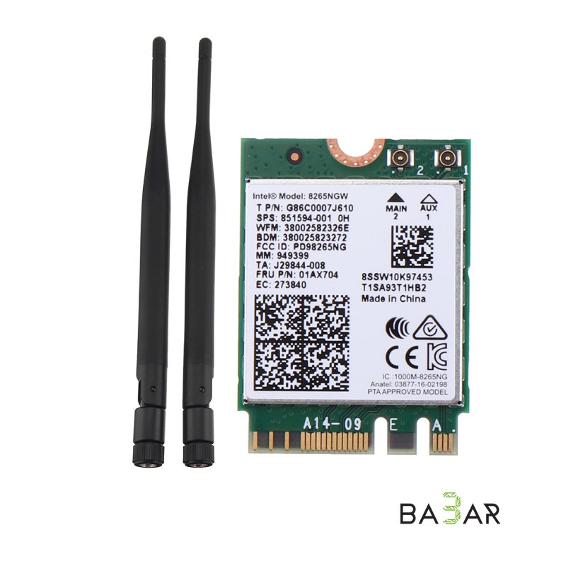 WiFi-карта Intel 8265AC M.2 для Jetson Nano, двухдиапазон 2.4/5 ГГц + BT