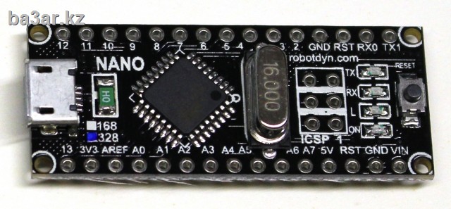 NANO V3 ATmega 328, USB-TTL CH340G, Micro USB, RobotDyn