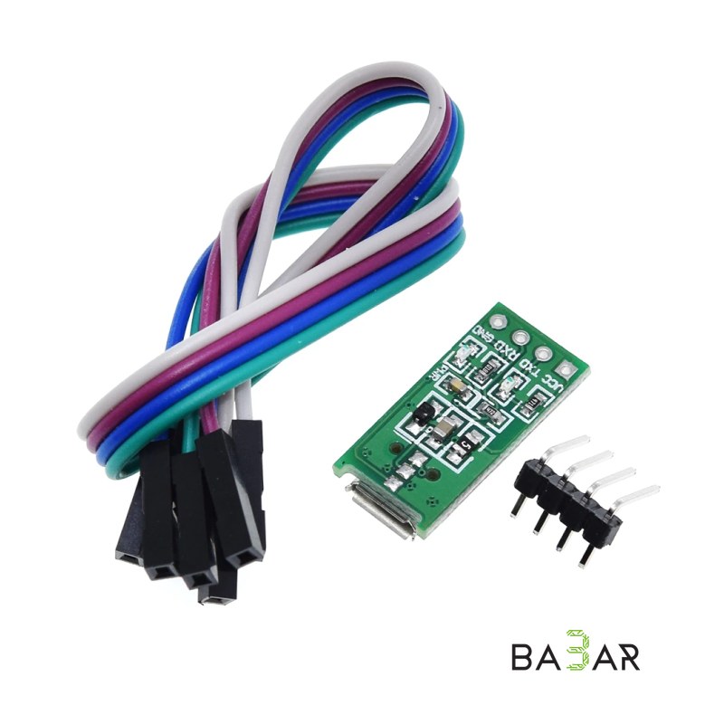 Модуль USB-TTL на CH340C, Micro USB, преобразователь для прошивки