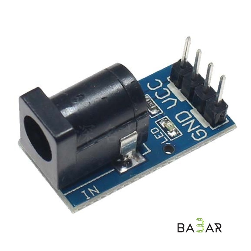 Разъём питания DC 5.5x2.1 мм на плате для Arduino