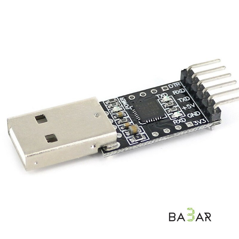 Преобразователь USB-TTL на CP2102, 6 контактов, UART