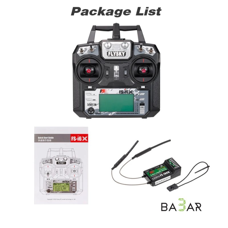 Аппаратура Flysky FS-i6X 2.4ГГц 6CH + приёмник FS-iA6B AFHDS 2A