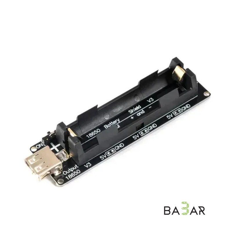 Модуль зарядки 1x18650 с функцией повербанка, вход/выход 5В 3А Micro-USB/USB-A