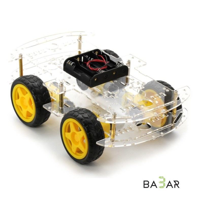 Платформа-шасси 4WD двухэтажная, набор для робота