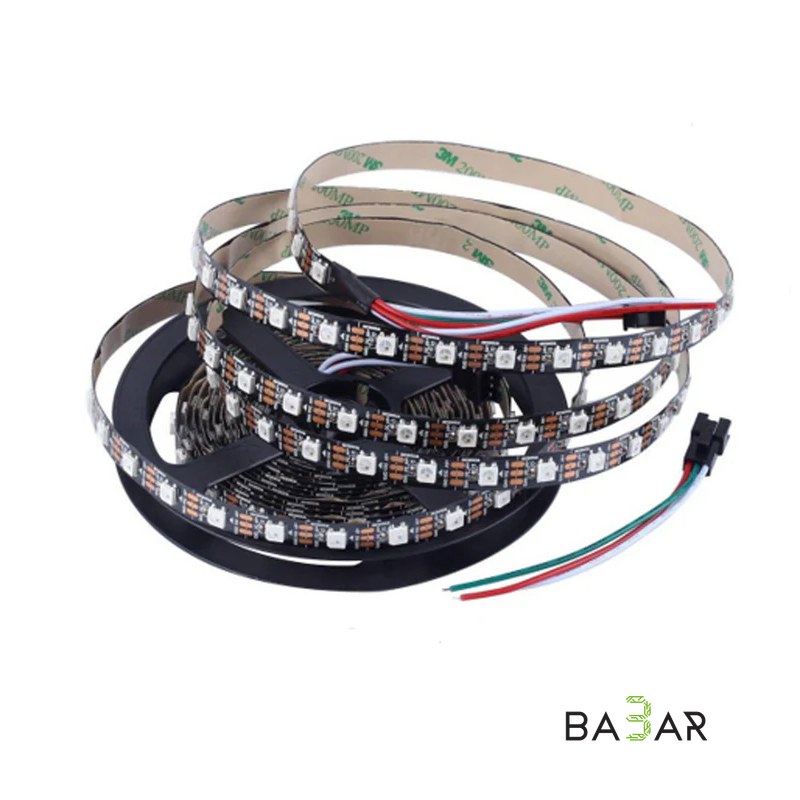 Адресная LED лента RGB WS2812B 5 В 60 св/м 5 м IP30