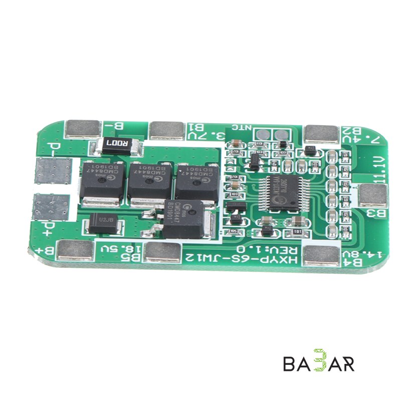 Плата защиты BMS 6S 12A 22.2V для Li-ion аккумуляторов 18650