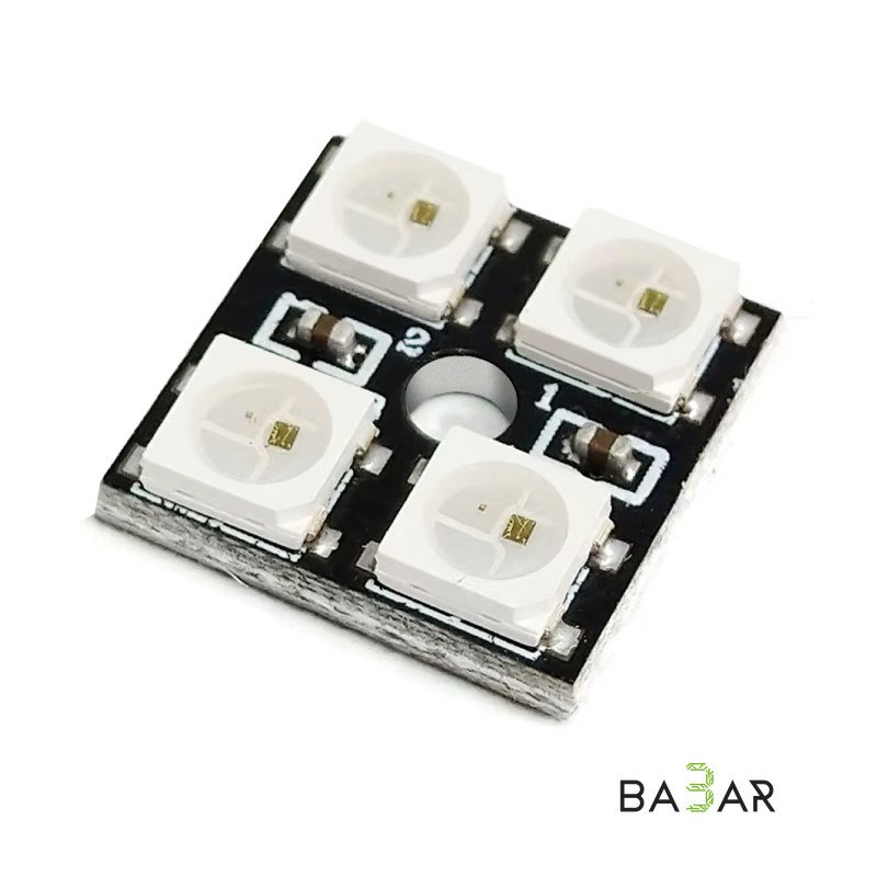 Матрица адресных RGB светодиодов WS2812 2x2 (4 шт), 5В