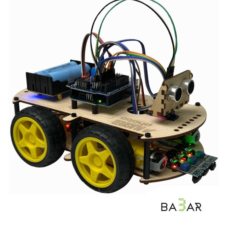 Набор-конструктор робота-машинки Phobo Arduino 4WD BT Smart Car Kit V2.0