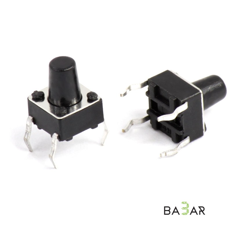 Тактовая кнопка 6x6x8 мм, 4 контакта (4PIN)