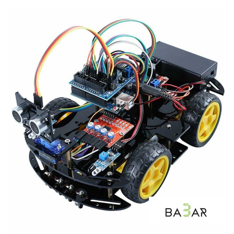 4wd bluetooth многофункциональный умный набор для arduino robot education uno r3 starter kit