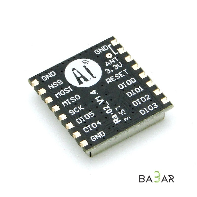 Радиомодуль LoRa SX1278 RA-02, 433 МГц, SPI, дальность связи
