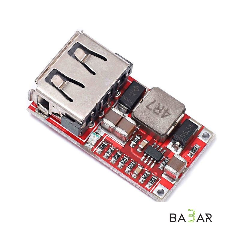 Понижающий модуль USB 6–24В в 24В/12В и 5В, с защитой от КЗ