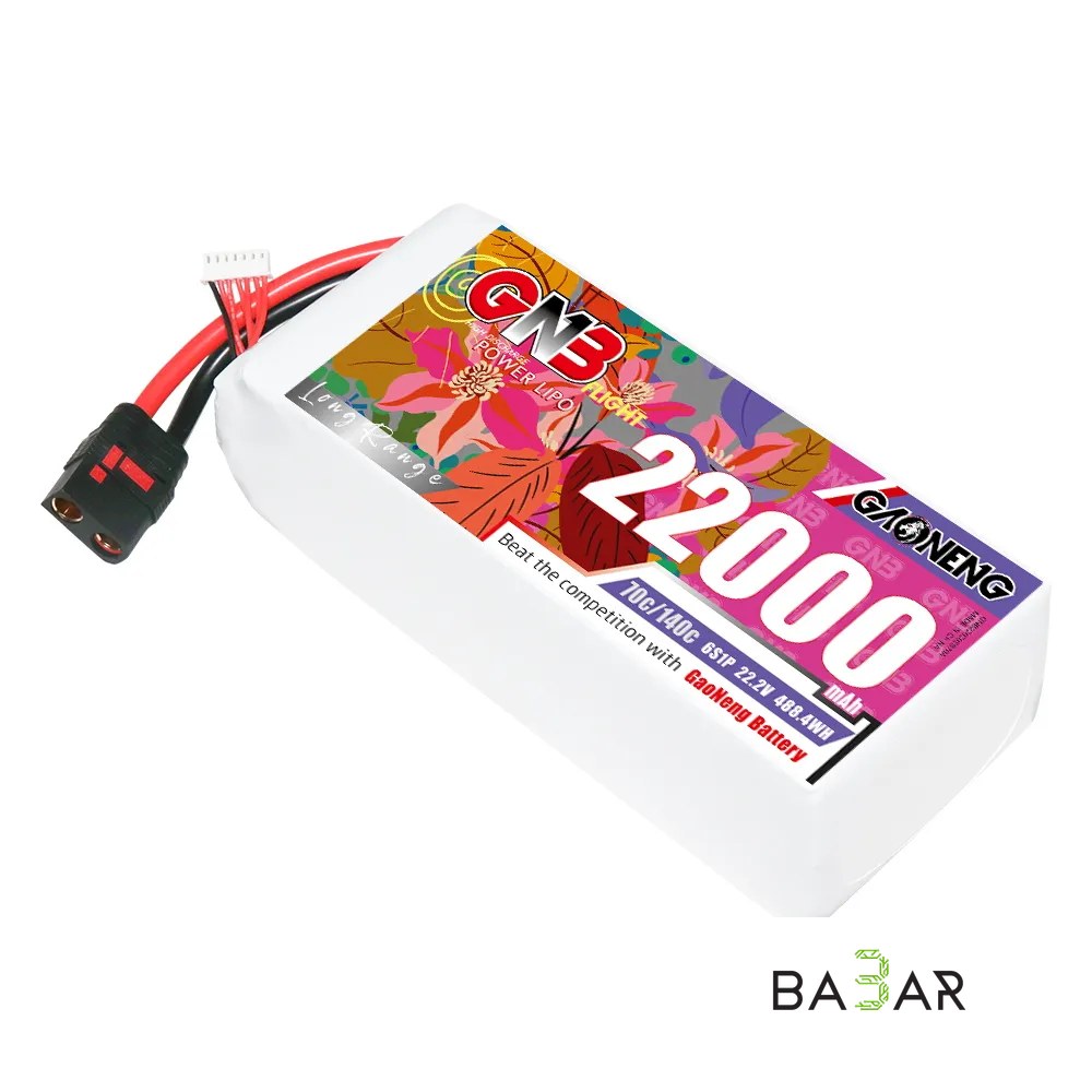 GAONENG GNB 6S1P 22.2V 22000mAh 70C RC LiPo Battery QS8