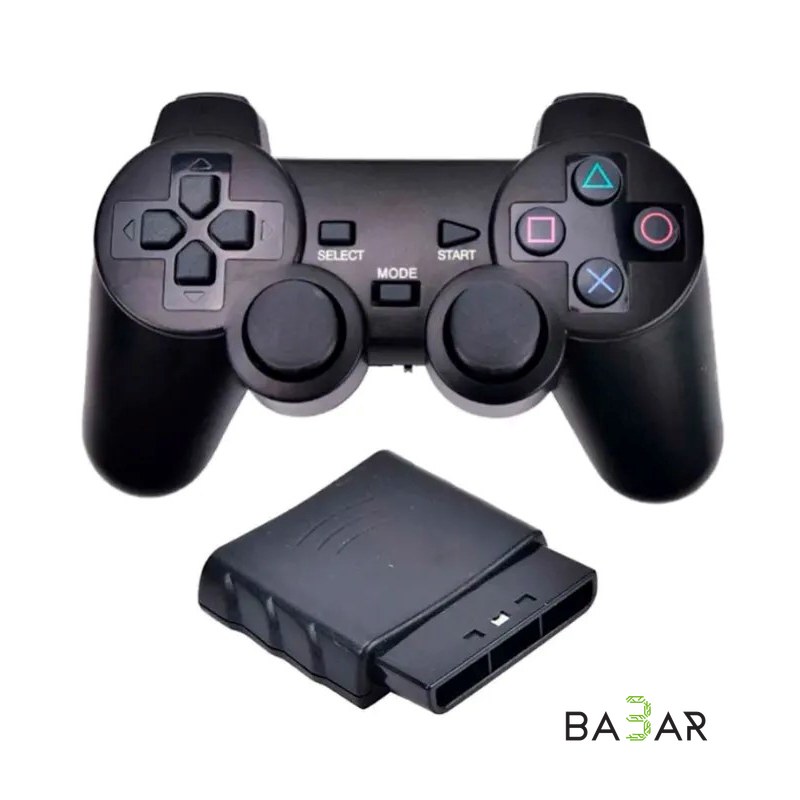 Беспроводной геймпад для PlayStation 2 (PS2, 2.4G), чёрный, для Arduino