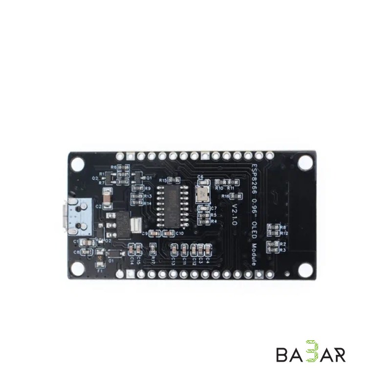 Wi-Fi контроллер ESP8266 NodeMCU с OLED-дисплеем 0.96", Type-C