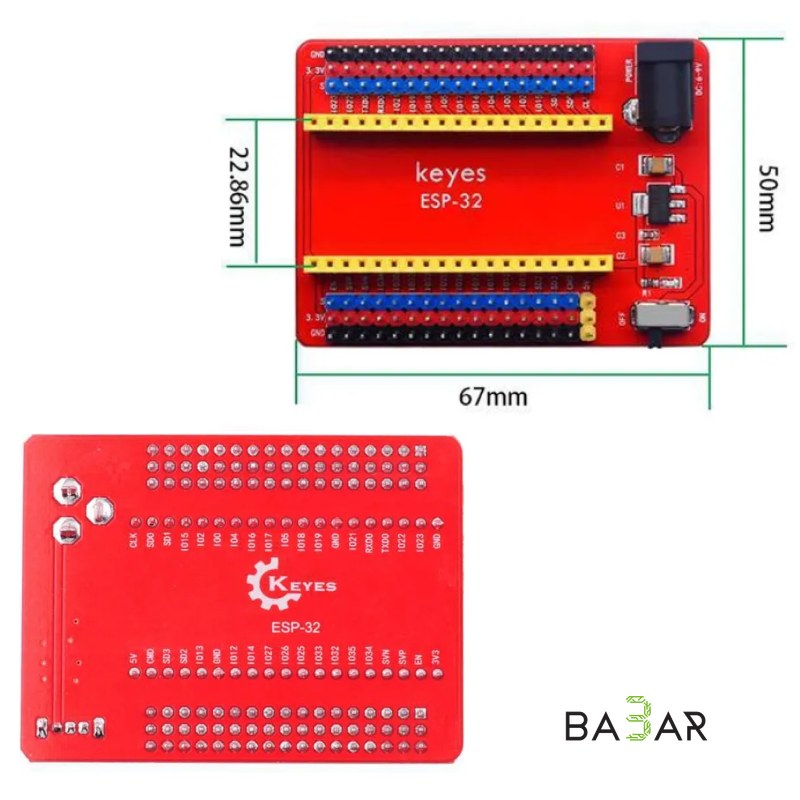Плата расширения Keyes ESP32 Shield с модулем ESP-WROOM-32