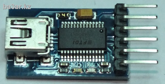 Мини USB to UART модуль, FT232