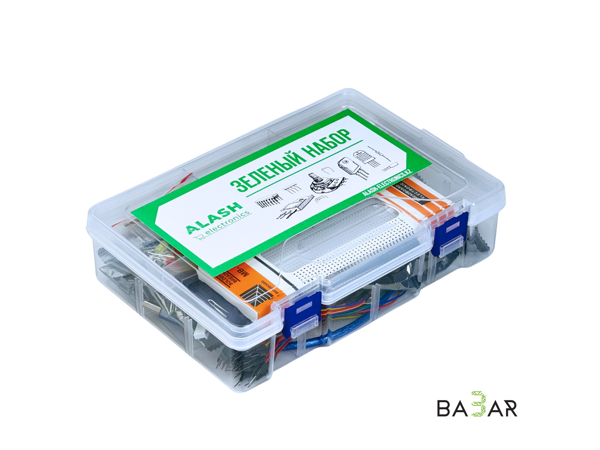 Arduino Стартовый набор «Зелёный»: Uno R3, RFID RC522, датчики