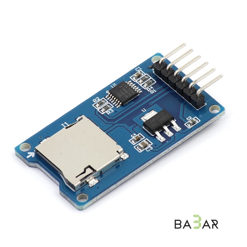 Модуль микро SD карты с преобразователем уровней для Arduino