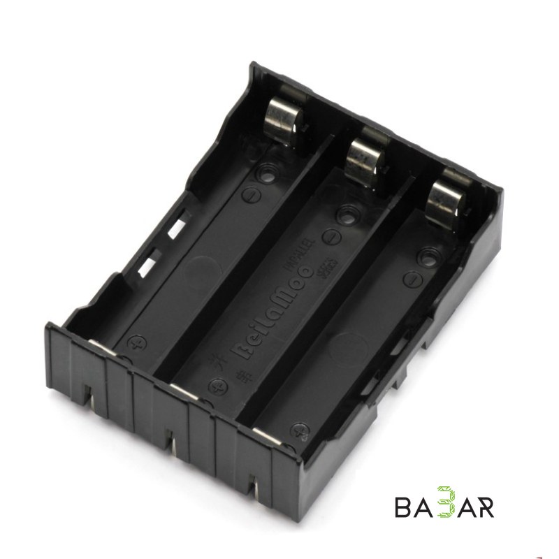 Батарейный отсек 3×18650 параллельный, 3.7 В