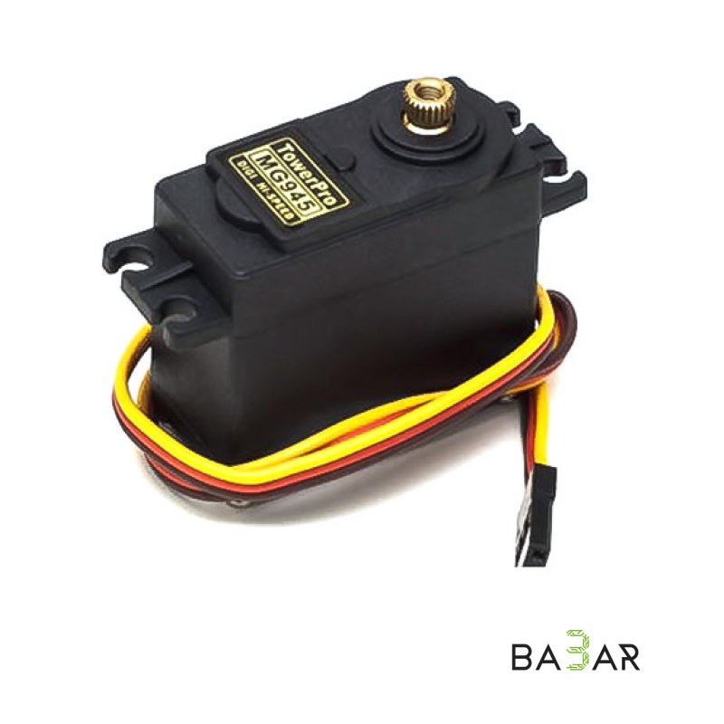 Сервопривод TowerPro MG945 — металлические шестерни, угол 180°