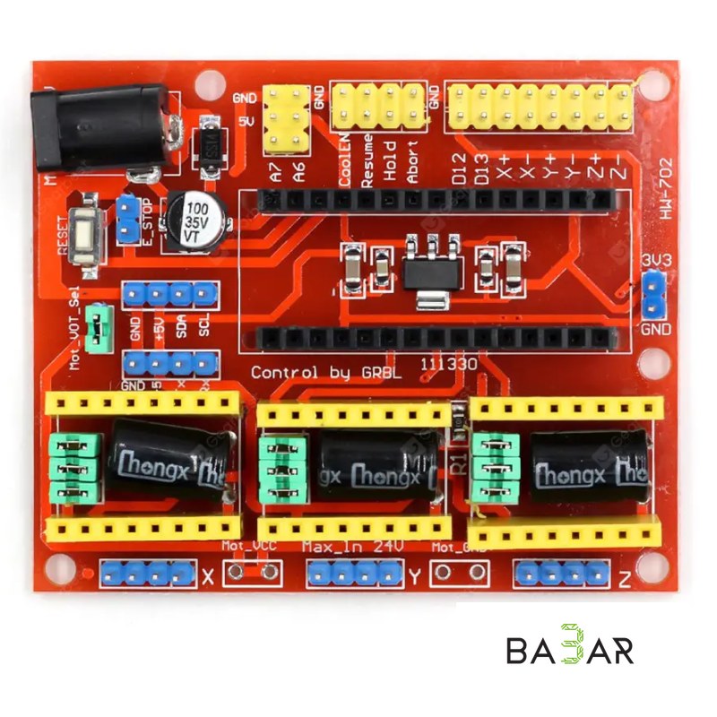 Плата расширения CNC Shield v4 для Arduino Nano (ЧПУ, GRBL)